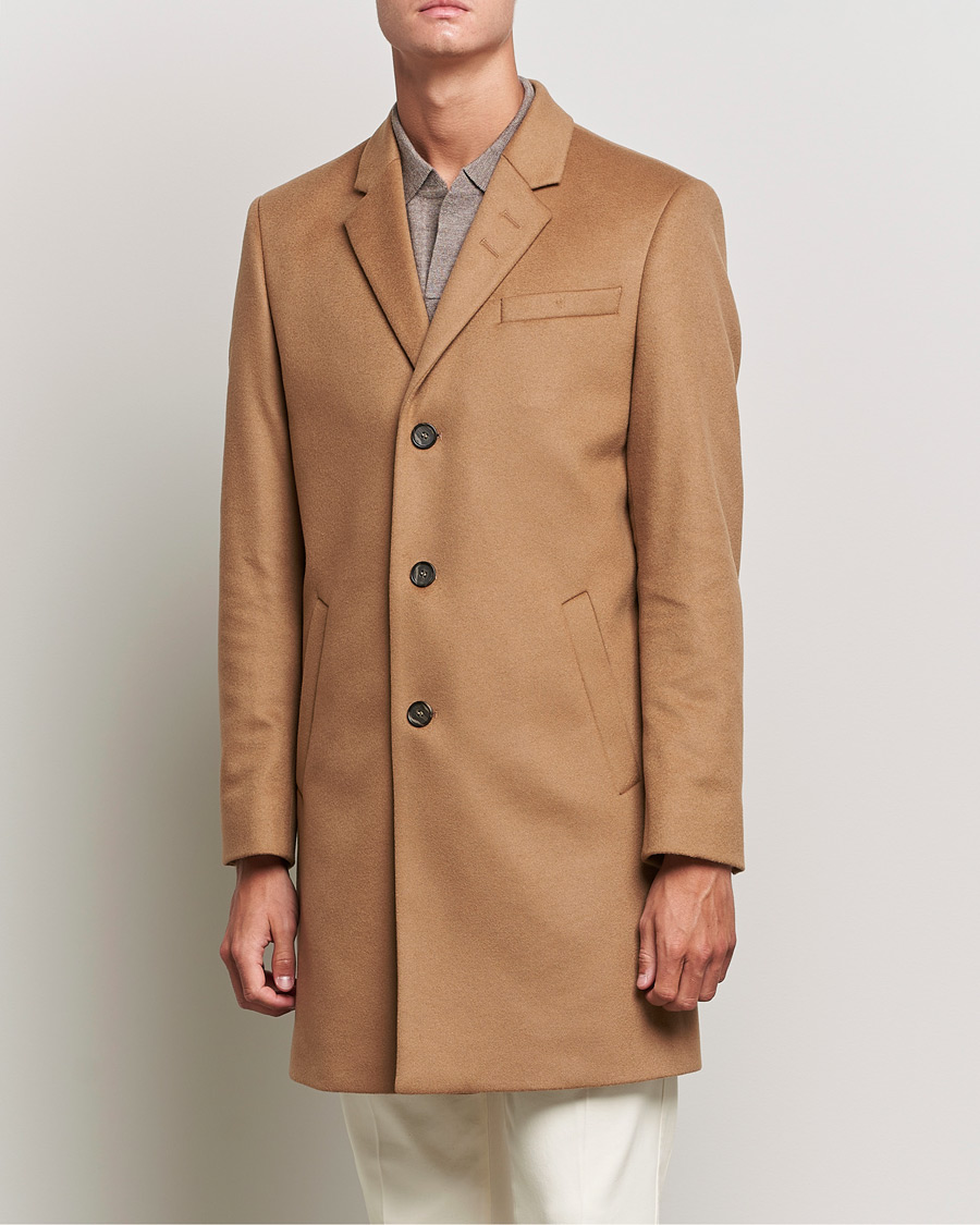 Herre | Jakker | Tiger of Sweden | Cempsey Wool Cashmere Coat Dark Honey