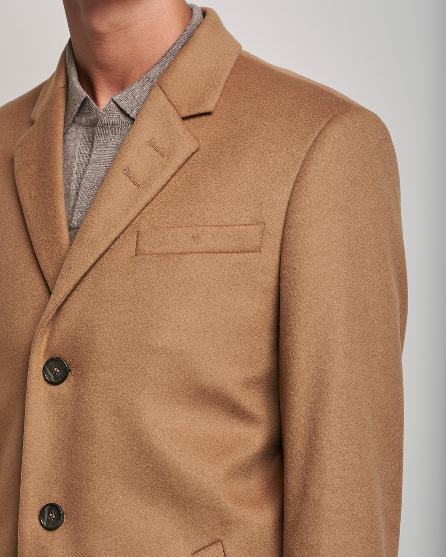 Herre | Jakker | Tiger of Sweden | Cempsey Wool Cashmere Coat Dark Honey