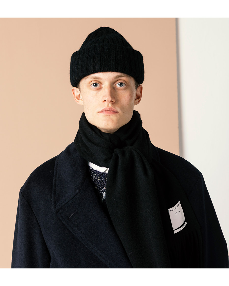 Herre | Tiger of Sweden Sylan Wool Scarf Black | Tiger of Sweden | Sylan Wool Scarf Black