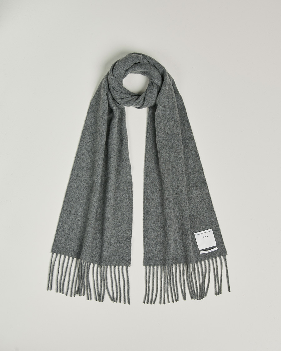 Herre | Tiger of Sweden Sylan Wool Scarf Grey Mel | Tiger of Sweden | Sylan Wool Scarf Grey Mel