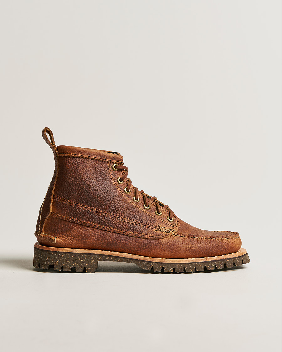 Herre | Yuketen Cortina Sole Angler Boots Brown Grain Calf | Yuketen | Cortina Sole Angler Boots Brown Grain Calf