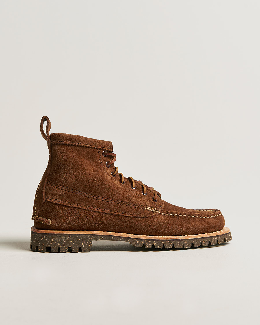 Herre | Yuketen Cortina Sole Angler Boots Dark Brown Suede | Yuketen | Cortina Sole Angler Boots Dark Brown Suede