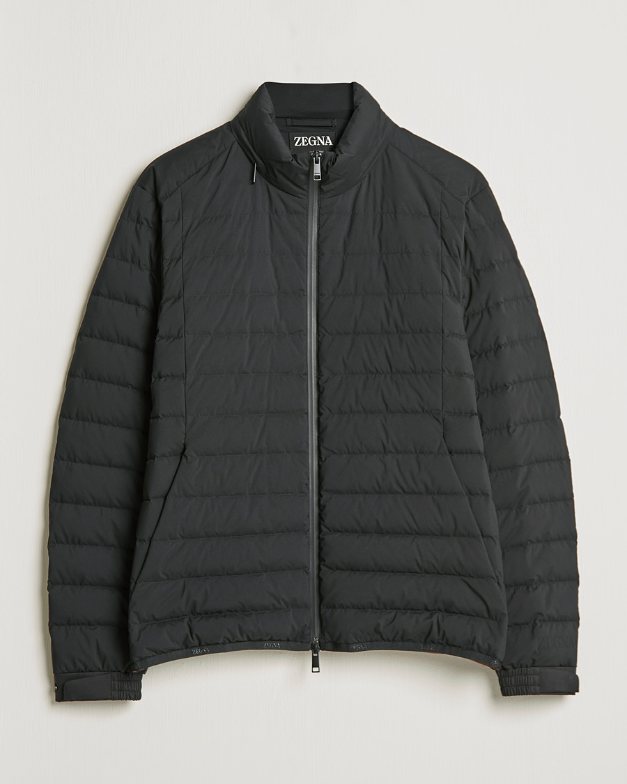 Herre | Jakker | Zegna | Lightweight Nylon Down Jacket Black