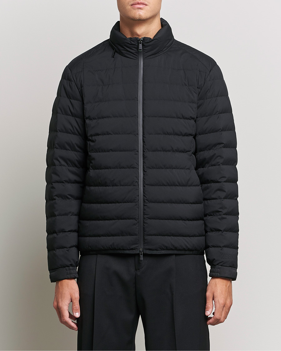 Herre | Jakker | Zegna | Lightweight Nylon Down Jacket Black