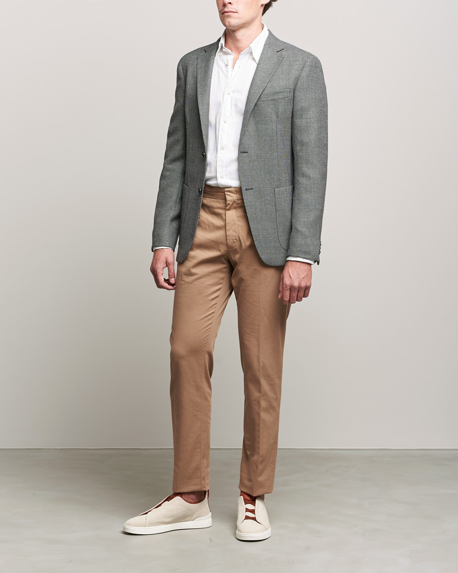 Herre | Blazere & jakker | Zegna | Unconstructed Wool Blazer Light Grey