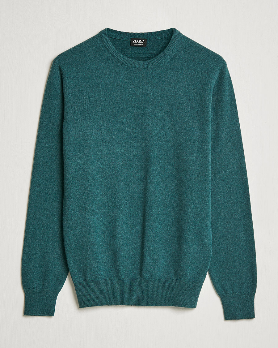 Herre | Trøjer | Zegna | Oasi Cashmere Crew Neck Teal