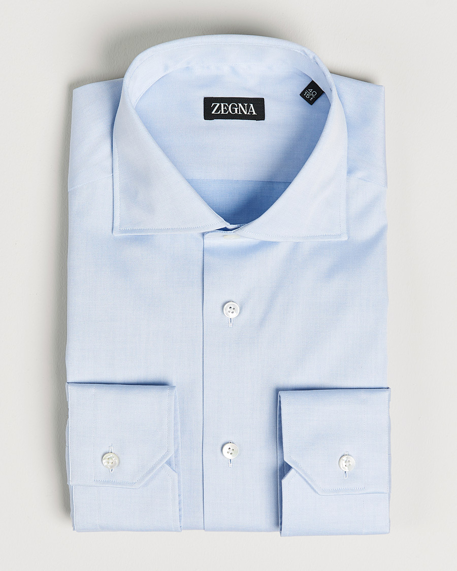 Herre | Skjorter | Zegna | Slim Fit Dress Shirt Light Blue