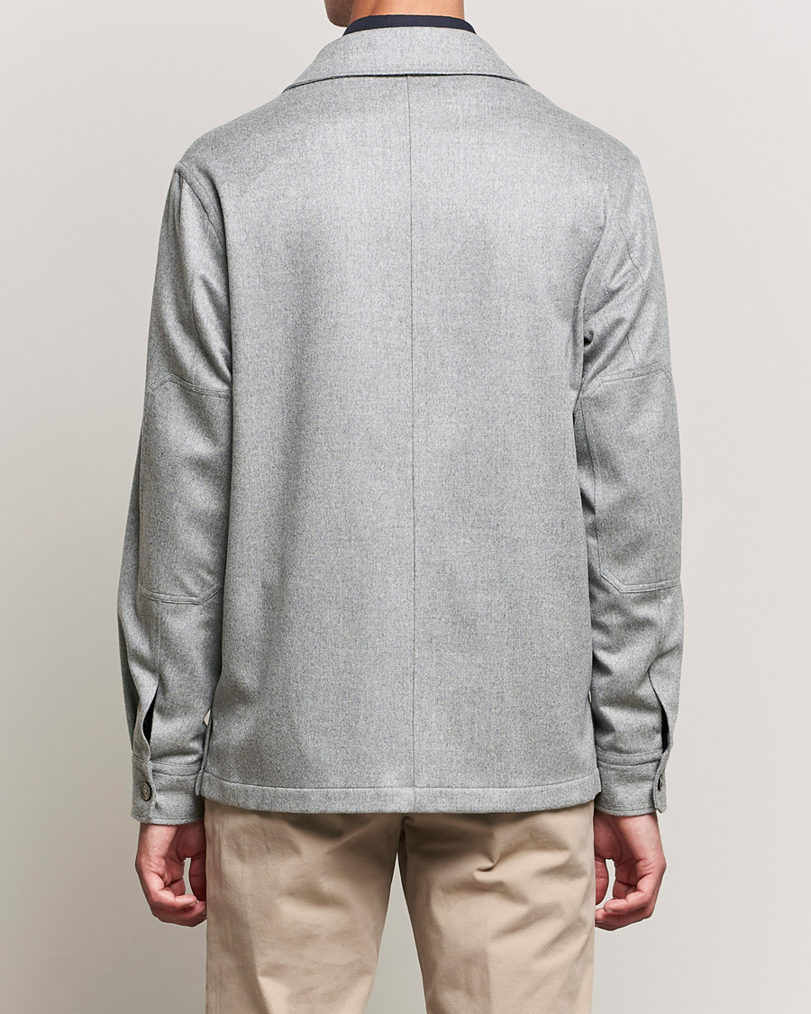 Herre | Skjorter | Zegna | Oasi Cashmere Overshirt Light Grey