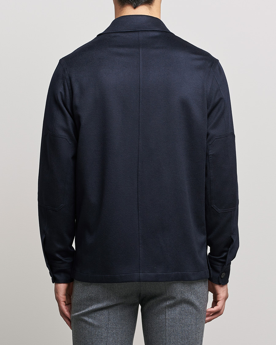 Herre | Skjorter | Zegna | Oasi Cashmere Overshirt Navy