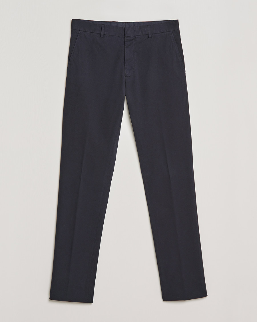 Herre | Bukser | Zegna | Premium Cotton Chinos Navy