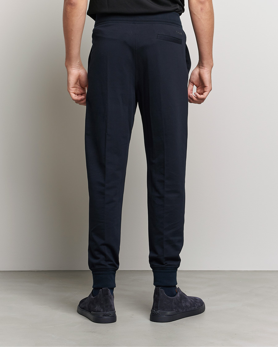 Herre | Bukser | Zegna | Cotton Stretch Joggers Navy
