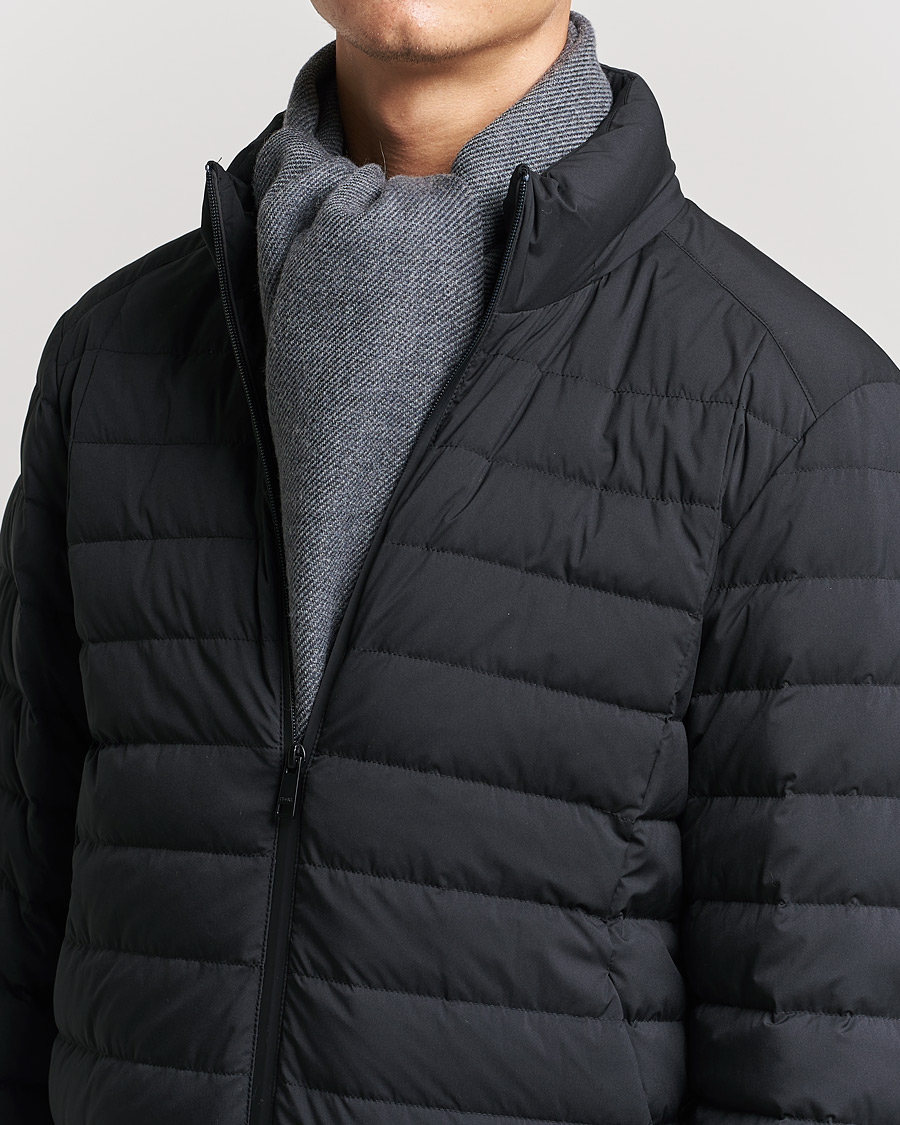 Herre | Zegna Bicolor Wool Scarf Dark Grey | Zegna | Bicolor Wool Scarf Dark Grey