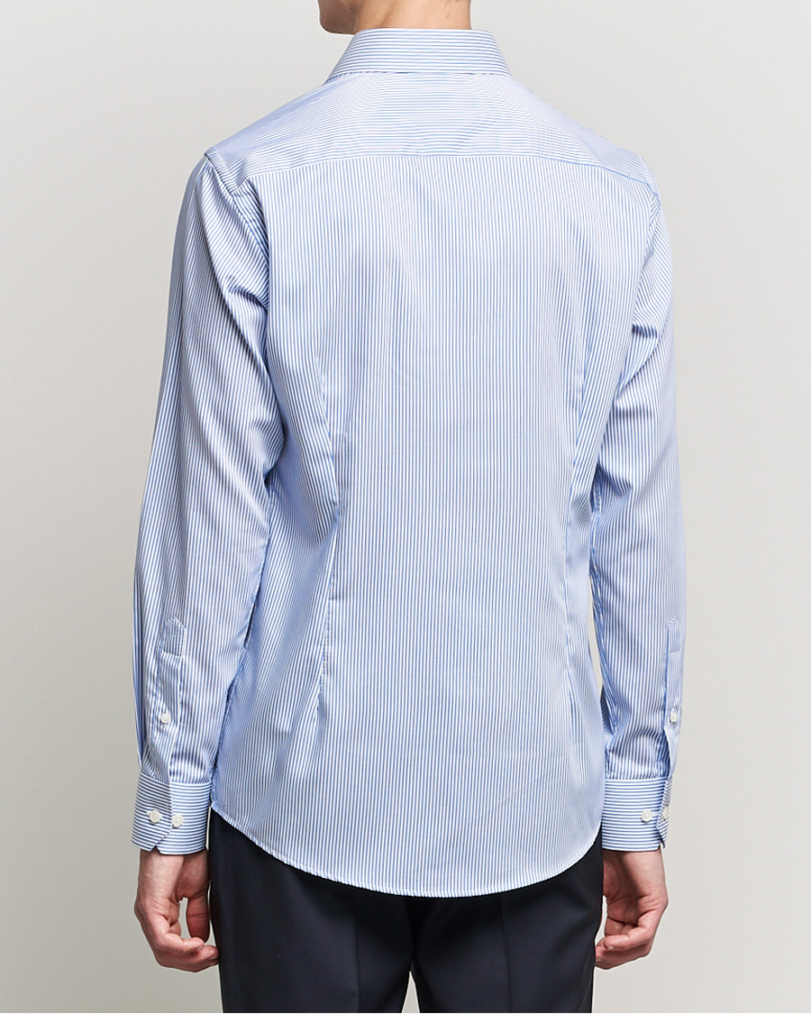 Herre | Skjorter | Eton | Bengal Stripe Fine Twill Shirt Royal Blue