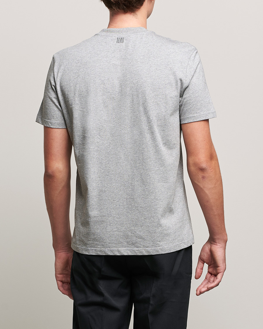 Herre | T-Shirts | AMI | Heart Logo T-Shirt Heather Grey