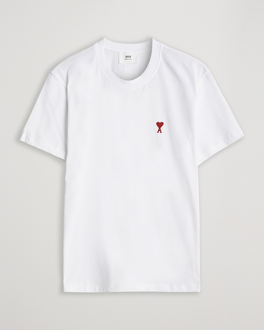 Herre | T-Shirts | AMI | Heart Logo T-Shirt White