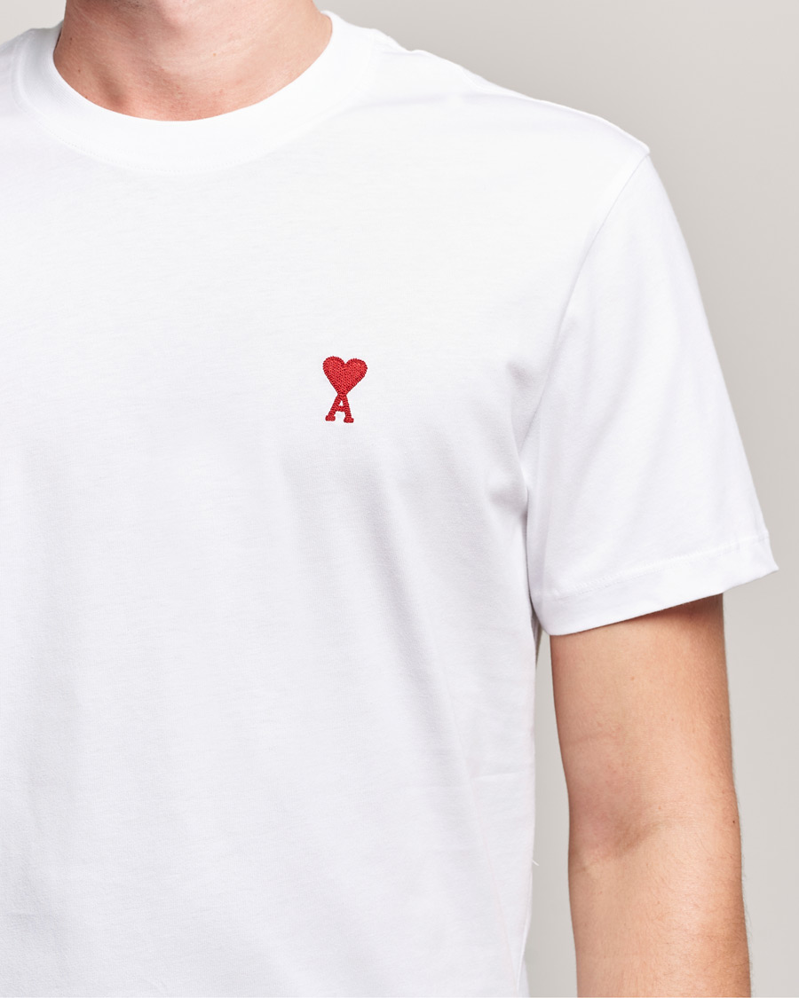 Herre | T-Shirts | AMI | Heart Logo T-Shirt White