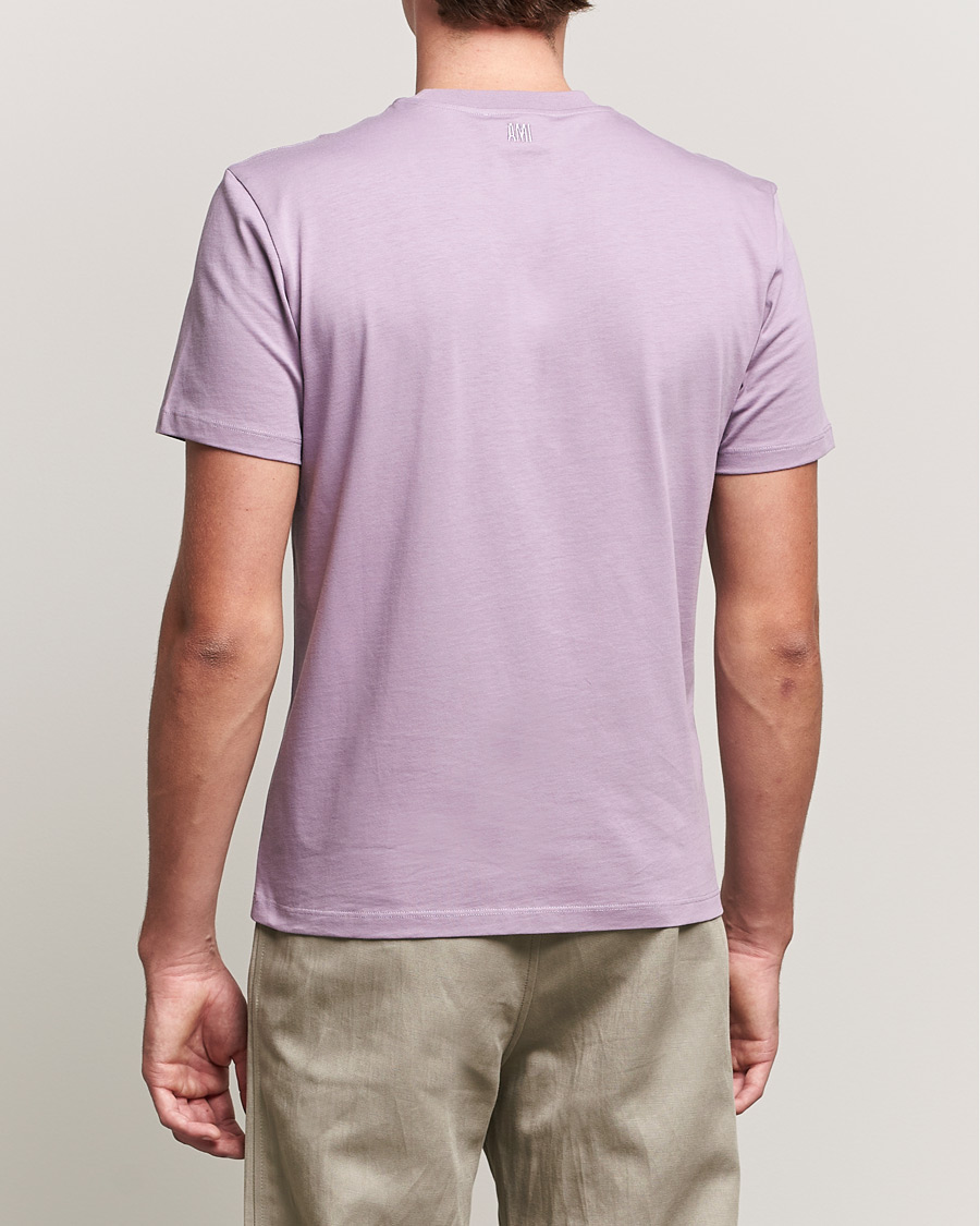 Herre | T-Shirts | AMI | Heart Logo T-Shirt Washed Purple