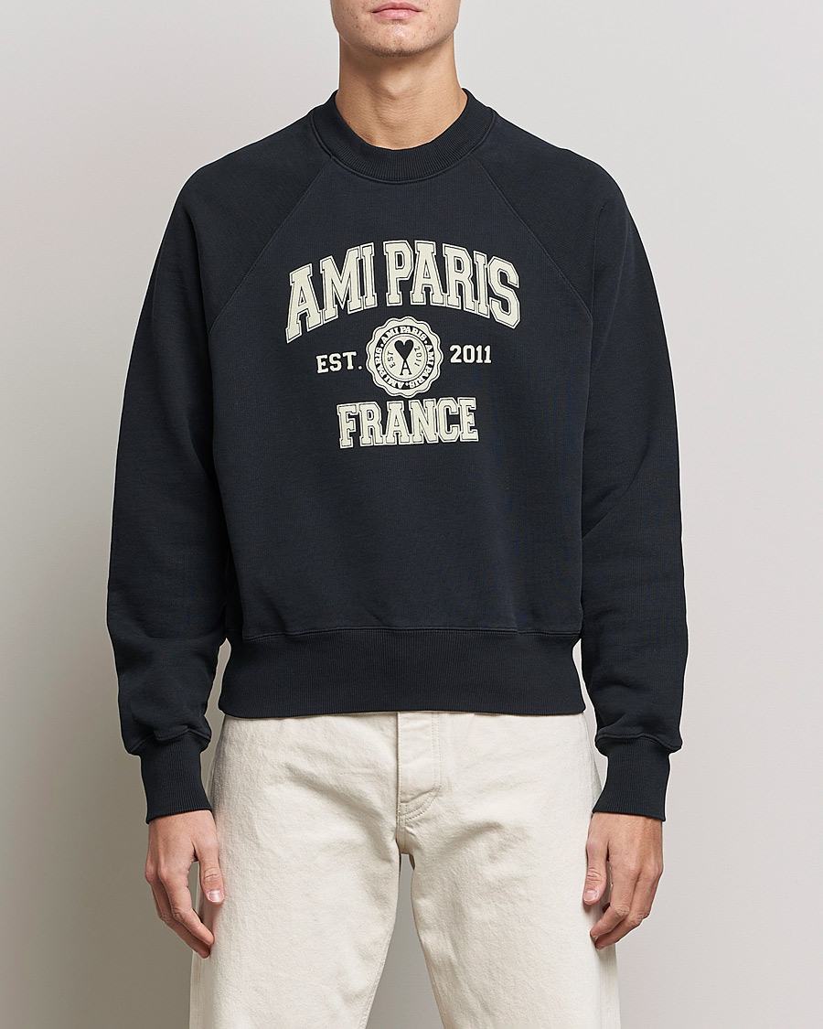 Herre | Trøjer | AMI | Paris College Sweatshirt Black