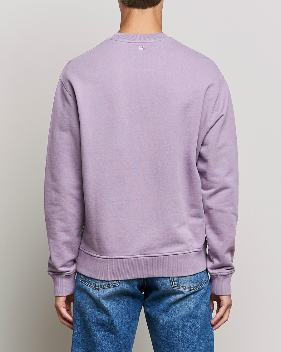 Herre | Trøjer | AMI | Heart Logo Sweatshirt Washed Purple
