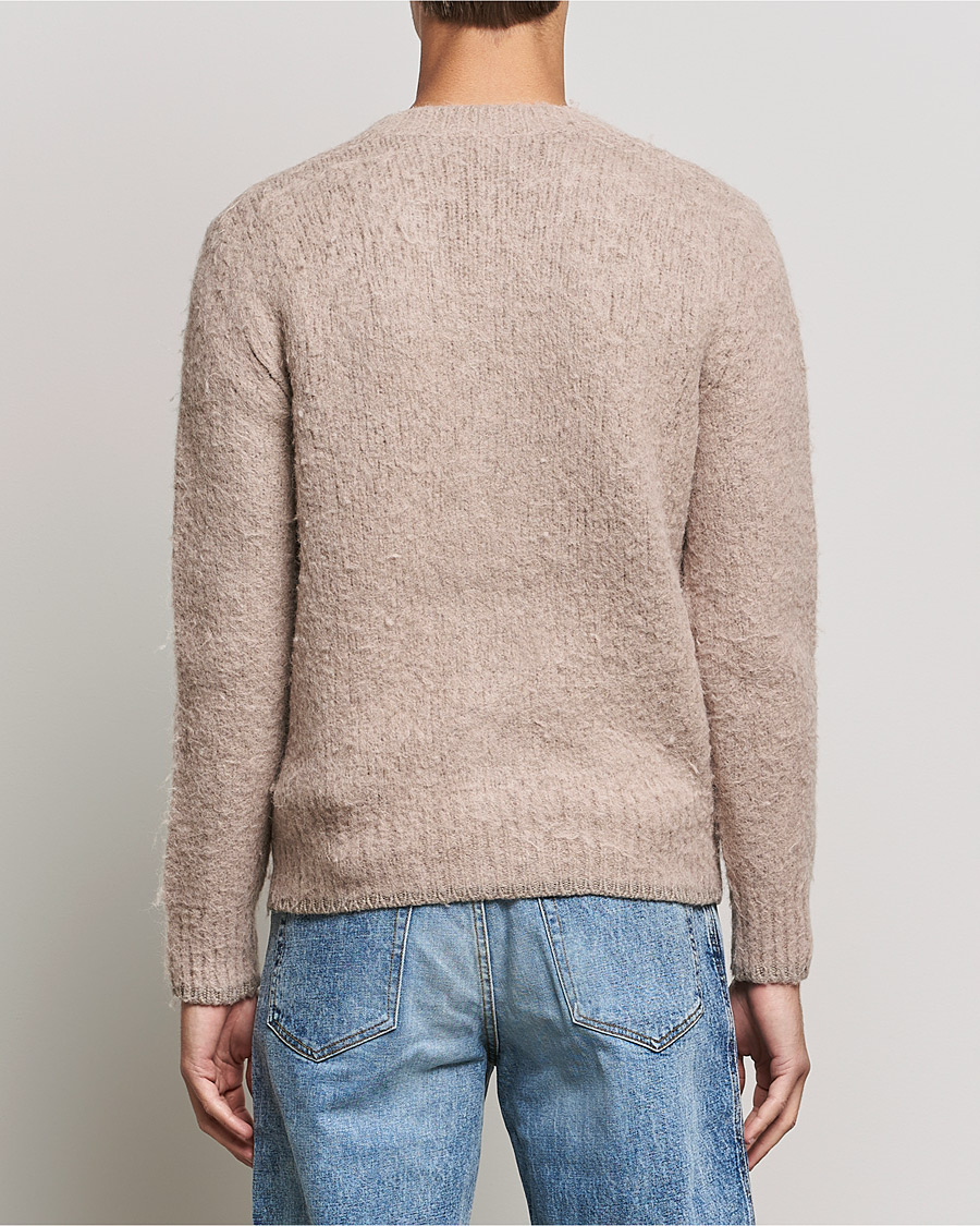 Herre | Trøjer | AMI | Brushed Wool Cardigan Beige