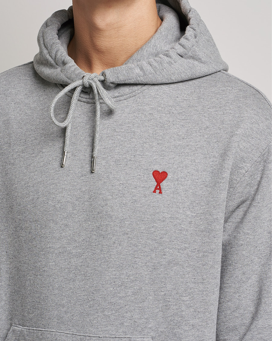 Herre | Trøjer | AMI | Heart Logo Hoodie Heather Grey