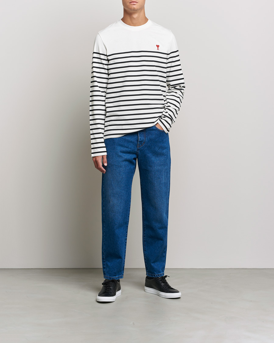 Herre | Tapered fit | AMI | Tapered Jeans Dark Blue Wash