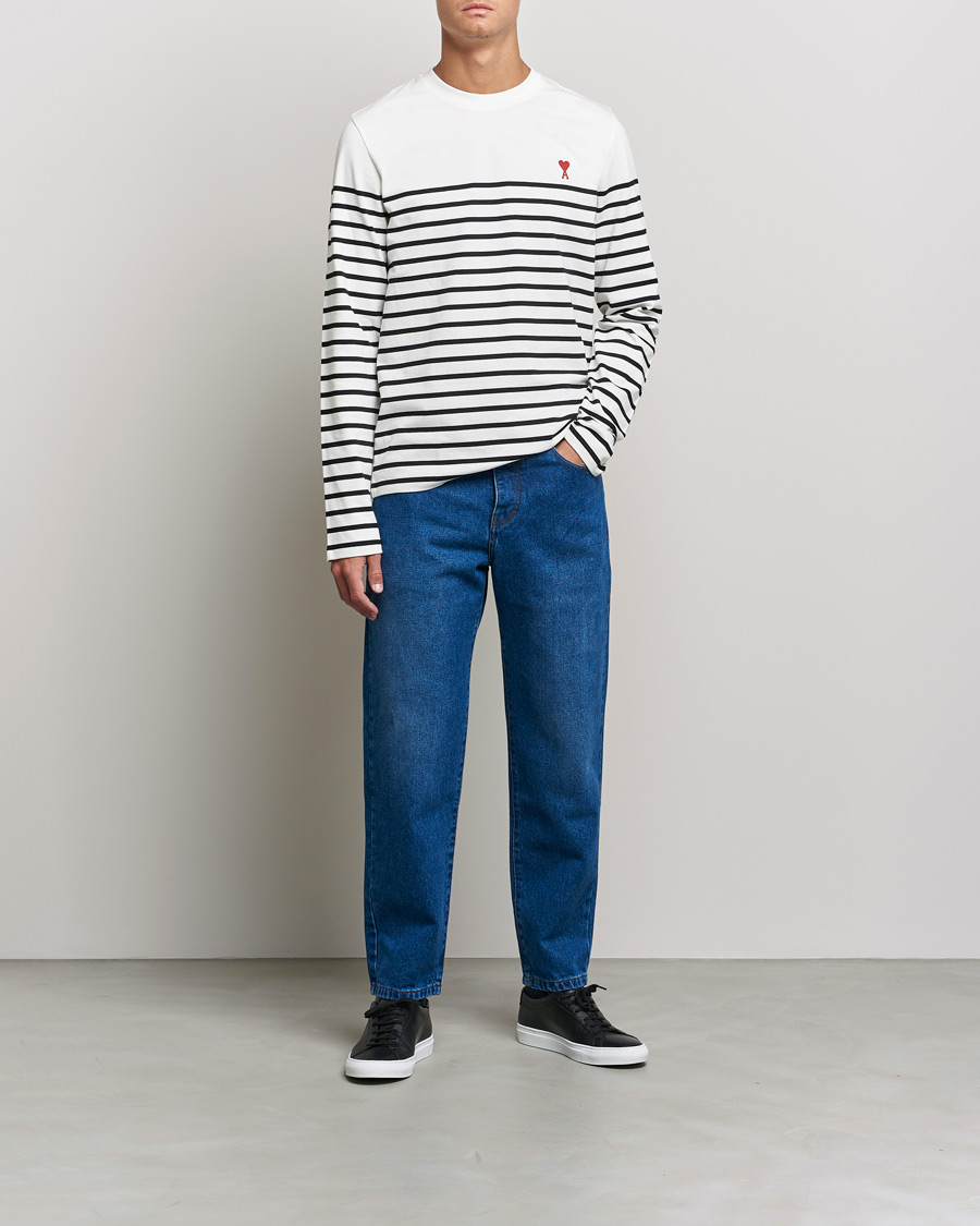 Herre | Jeans | AMI | Tapered Jeans Dark Blue Wash