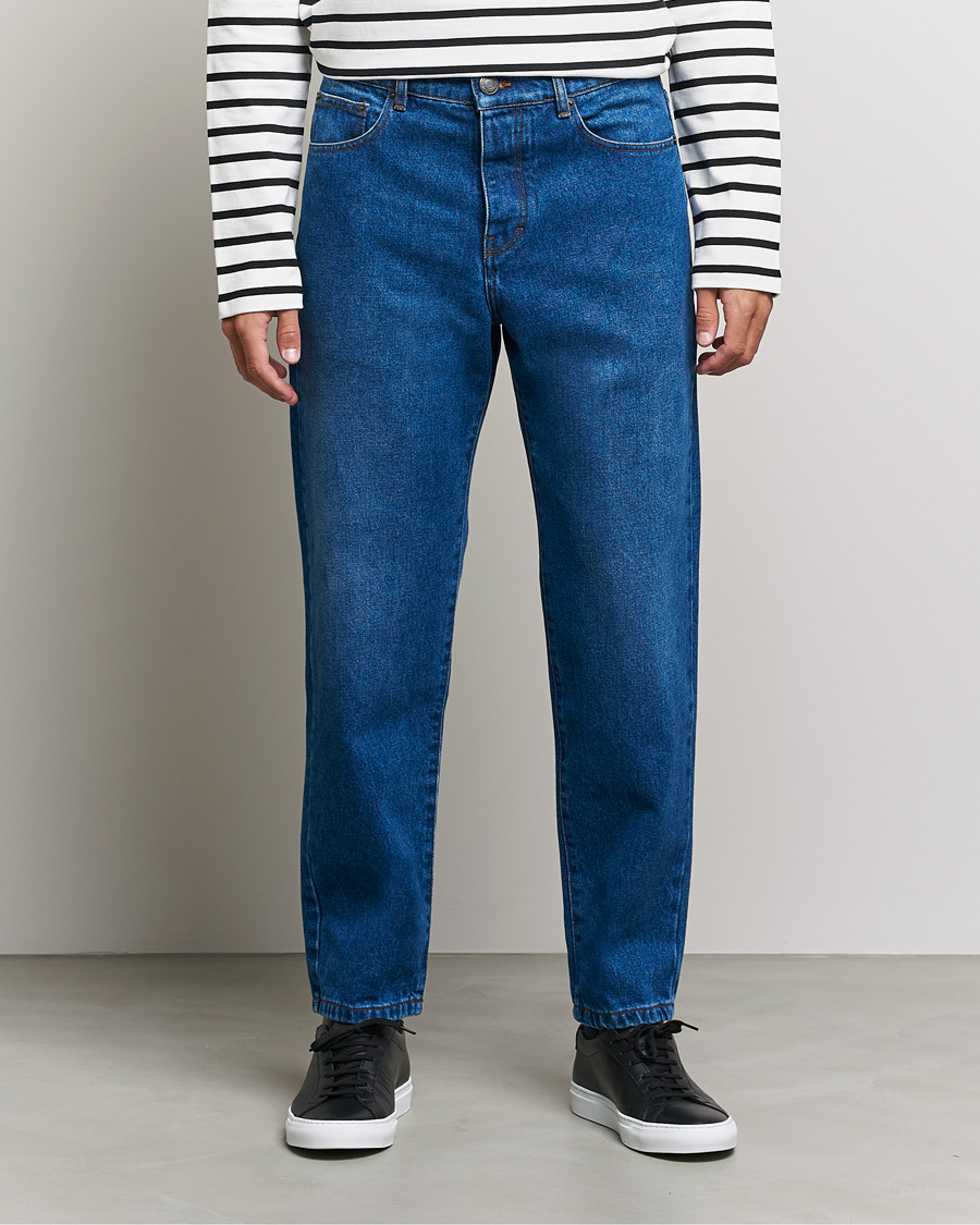 Herre | Jeans | AMI | Tapered Jeans Dark Blue Wash