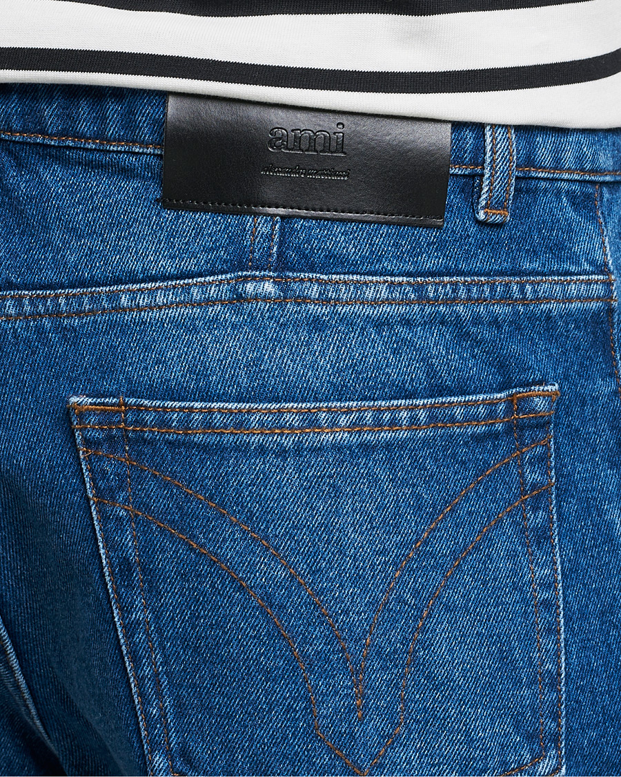 Herre | Jeans | AMI | Tapered Jeans Dark Blue Wash