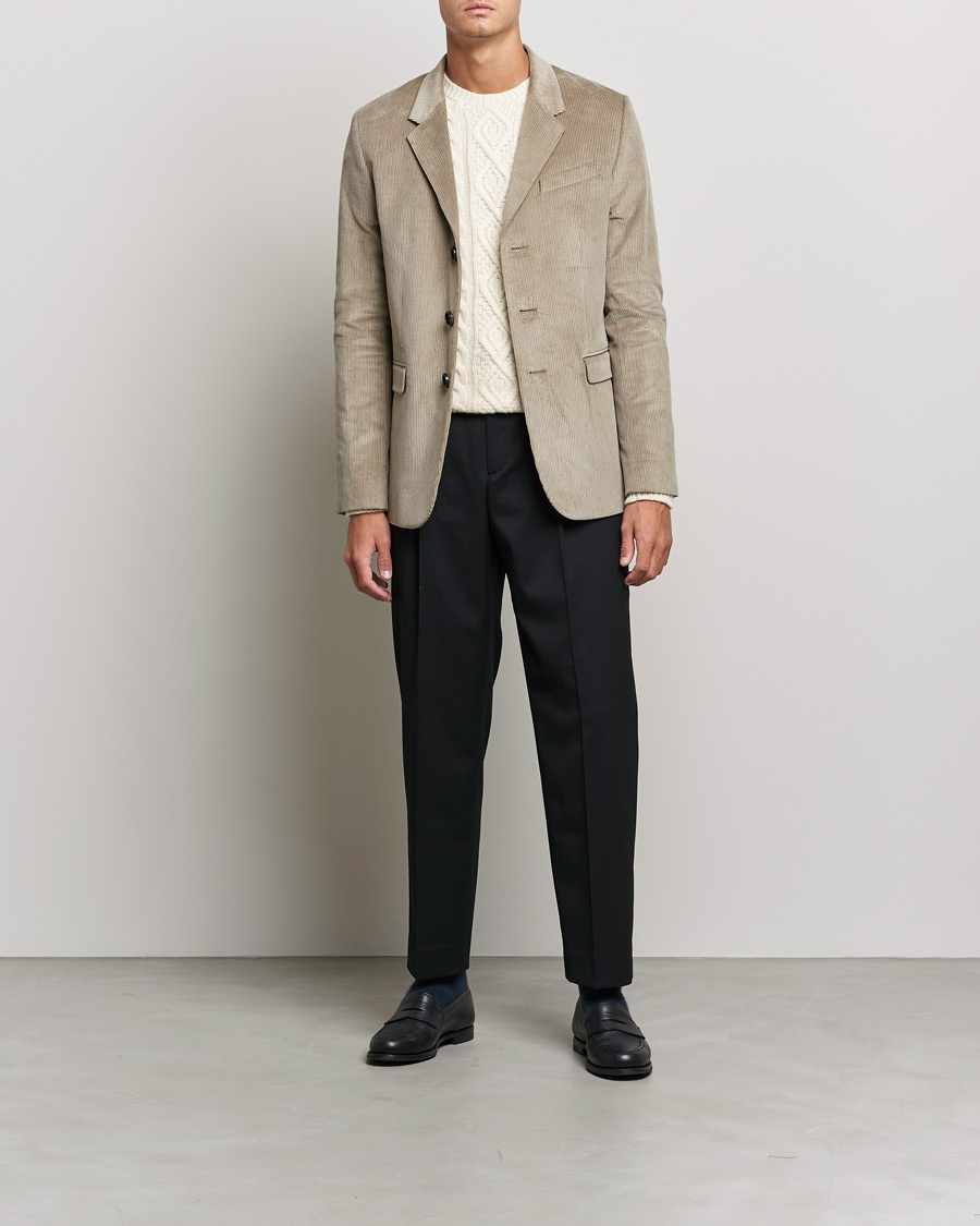 Herre | Blazere & jakker | AMI | Corduroy Blazer Beige