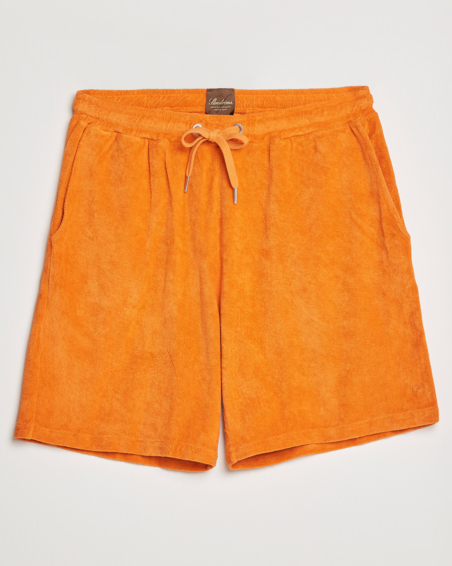 Herre | Shorts | Stenströms | Towelling Cotton Shorts Orange