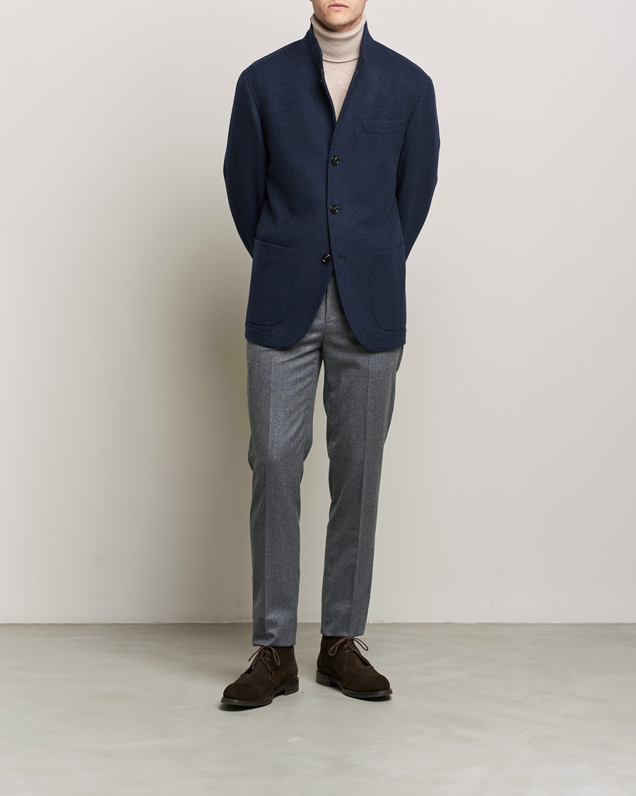 Herre | Jakker | Brunello Cucinelli | Cashmere City Jacket Dark Blue
