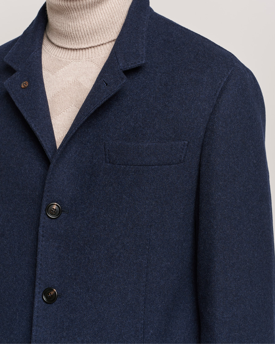 Herre | Jakker | Brunello Cucinelli | Cashmere City Jacket Dark Blue