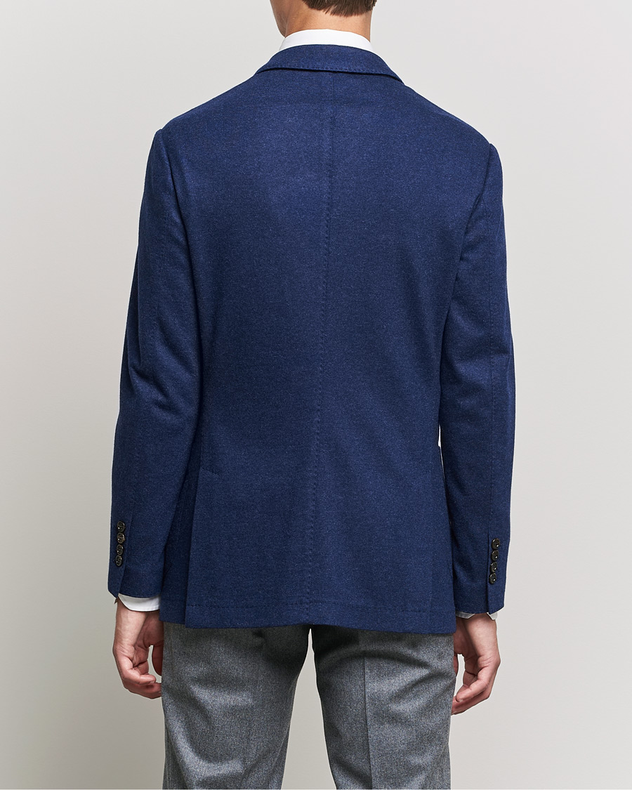 Herre | Blazere & jakker | Brunello Cucinelli | Cashmere Jersey Jacket Dark Blue