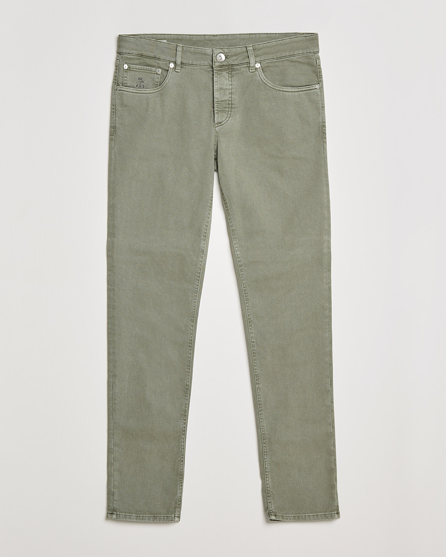 Herre | Bukser | Brunello Cucinelli | Slim Fit 5-Pocket Pants Military