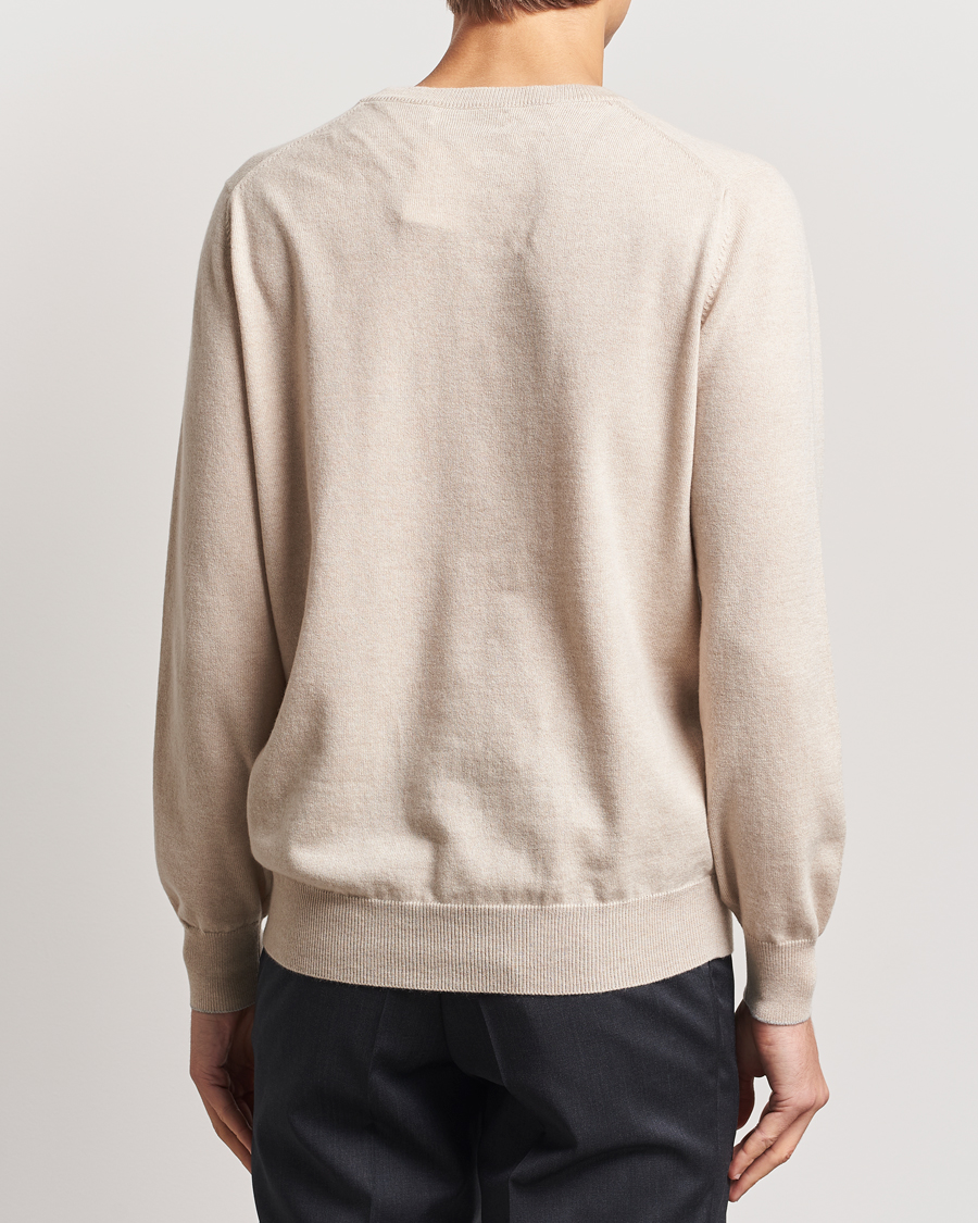Herre | Trøjer | Brunello Cucinelli | 2 Ply Cashmere Pullover Sand