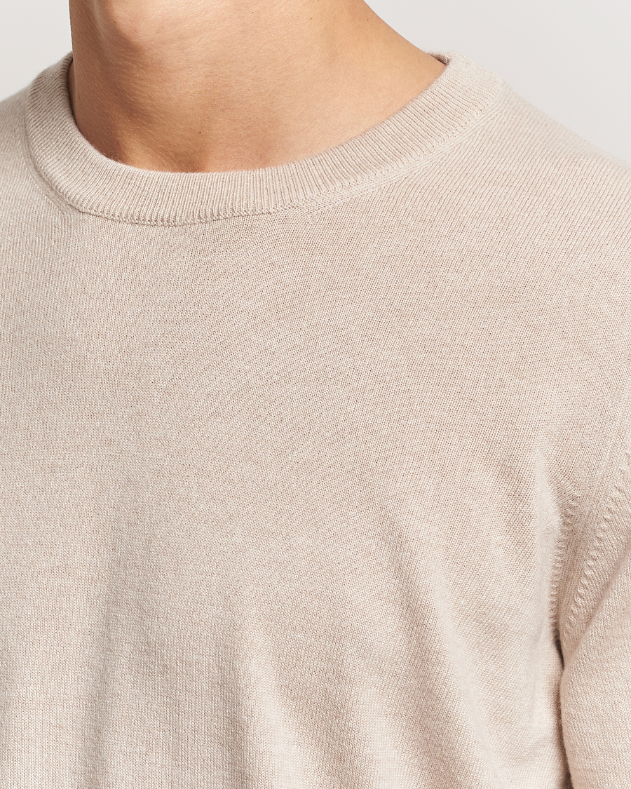 Herre | Trøjer | Brunello Cucinelli | 2 Ply Cashmere Pullover Sand