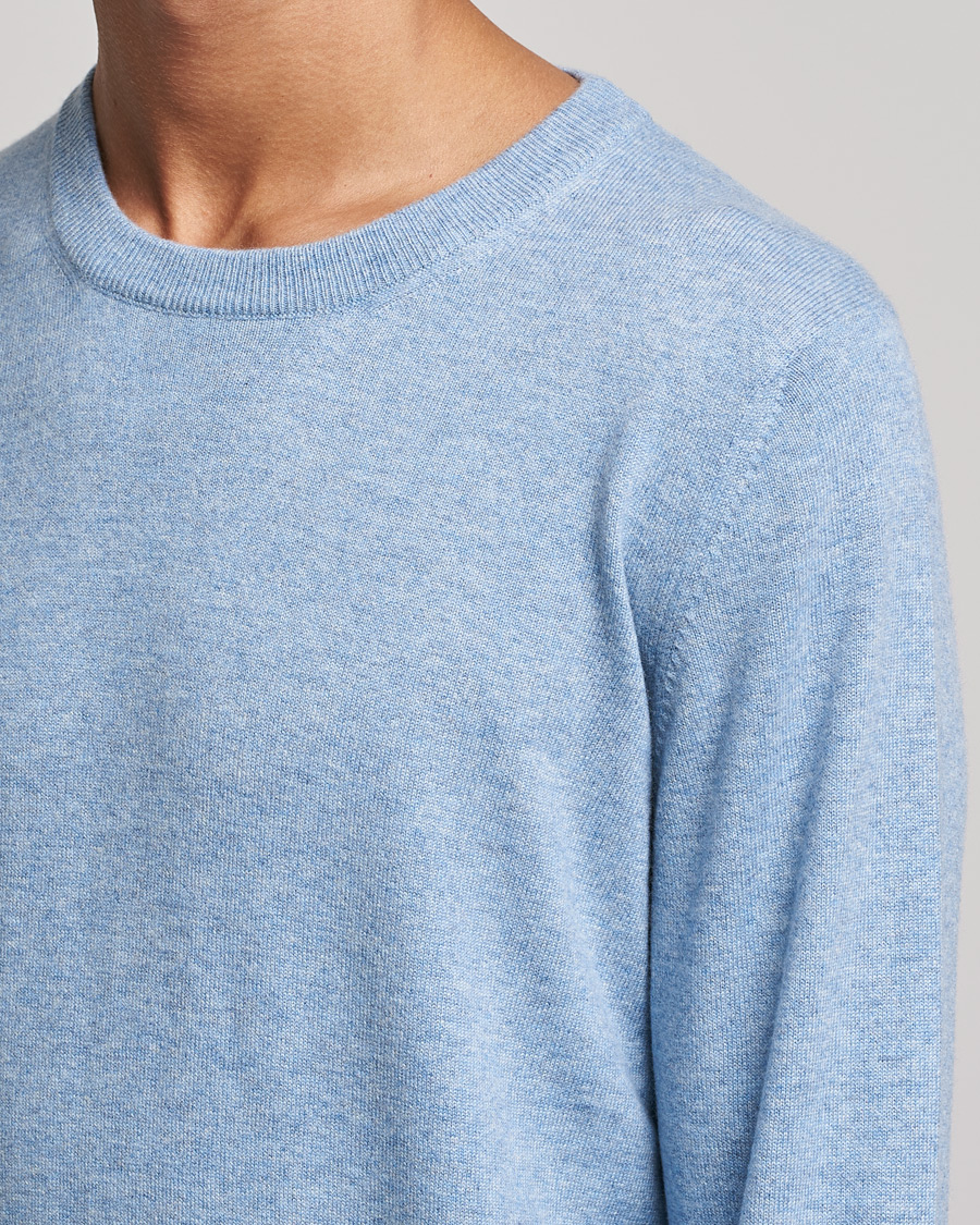 Herre | Trøjer | Brunello Cucinelli | 2 Ply Cashmere Pullover Light Blue