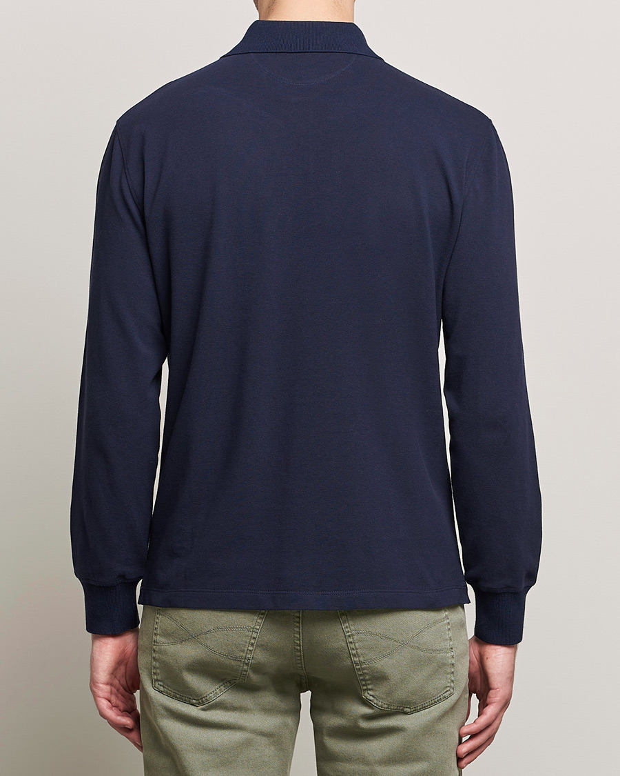 Herre | Trøjer | Brunello Cucinelli | Long Sleeve Polo Navy