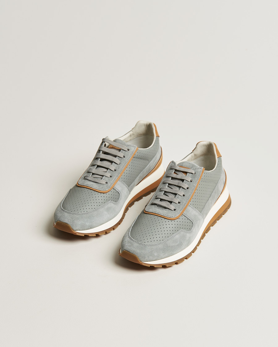 Herre | Brunello Cucinelli Running Sneaker Grey Suede | Brunello Cucinelli | Running Sneaker Grey Suede