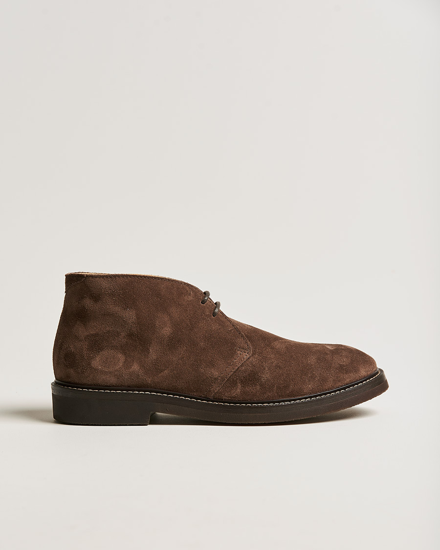 Herre | Brunello Cucinelli Desert Boot Dark Brown Suede | Brunello Cucinelli | Desert Boot Dark Brown Suede