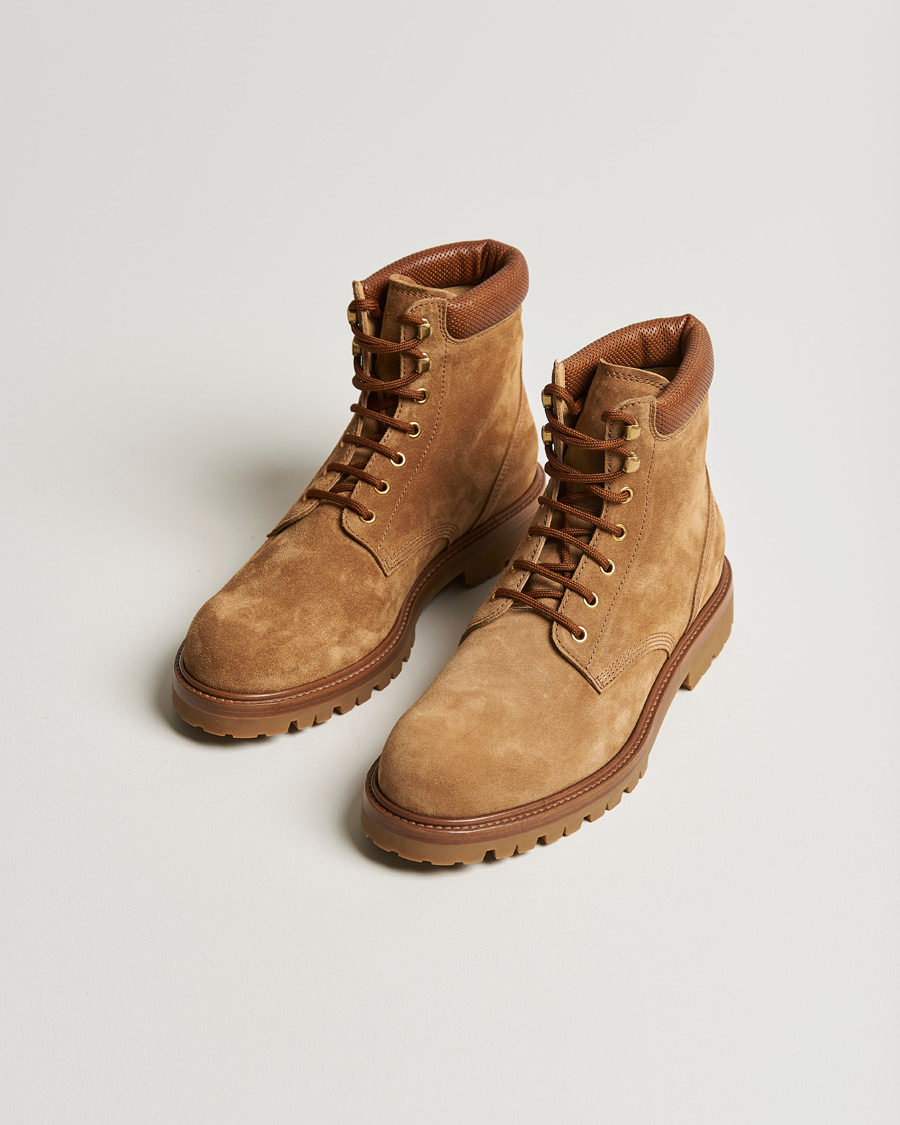 Herre | Brunello Cucinelli Plain Toe Boot Brown Suede | Brunello Cucinelli | Plain Toe Boot Brown Suede