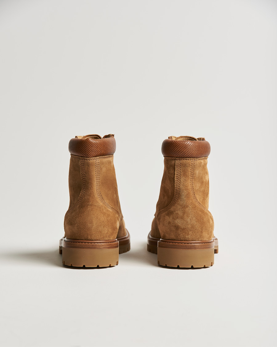 Herre | Brunello Cucinelli Plain Toe Boot Brown Suede | Brunello Cucinelli | Plain Toe Boot Brown Suede