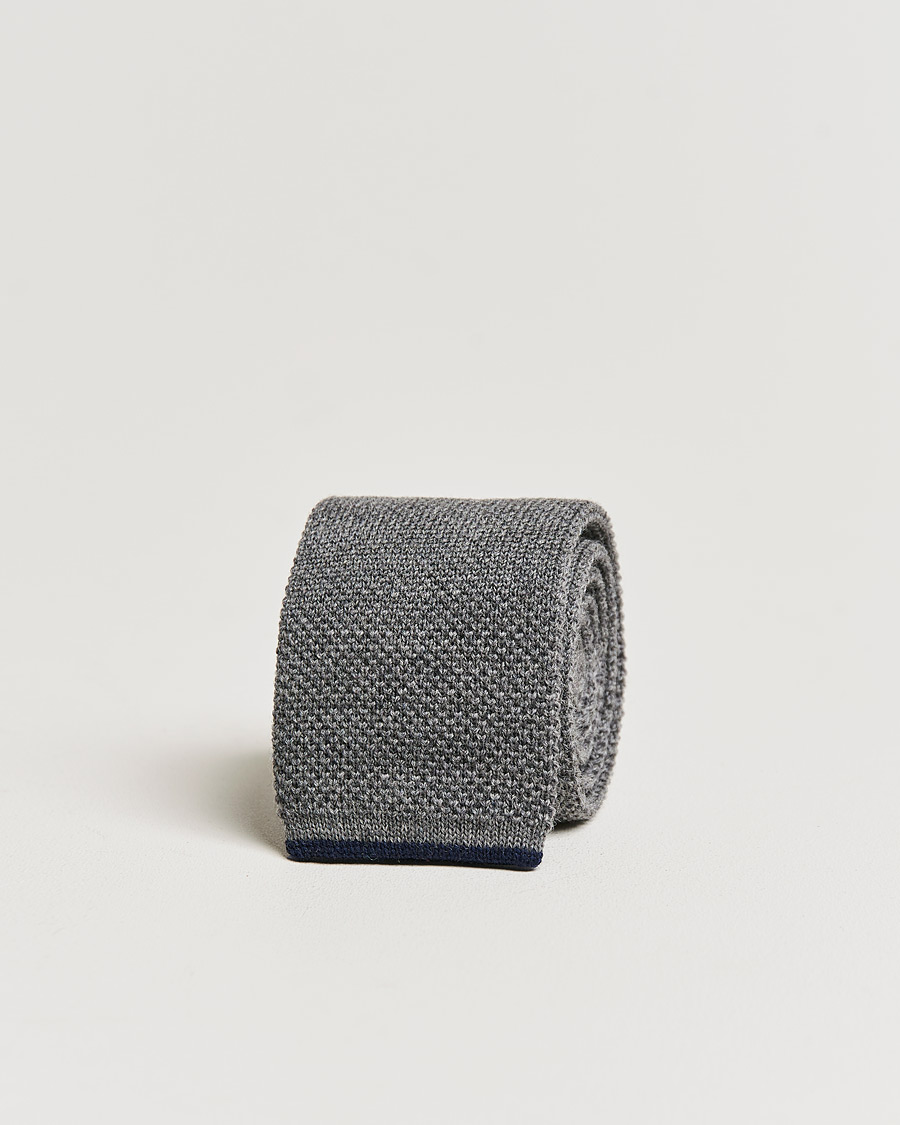 Herre | Brunello Cucinelli Knitted Wool Tie Navy | Brunello Cucinelli | Knitted Wool Tie Navy