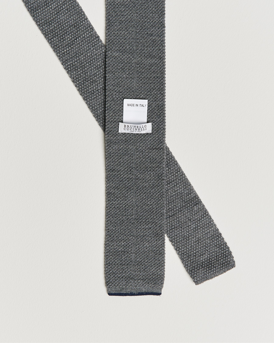 Herre | Brunello Cucinelli Knitted Wool Tie Navy | Brunello Cucinelli | Knitted Wool Tie Navy