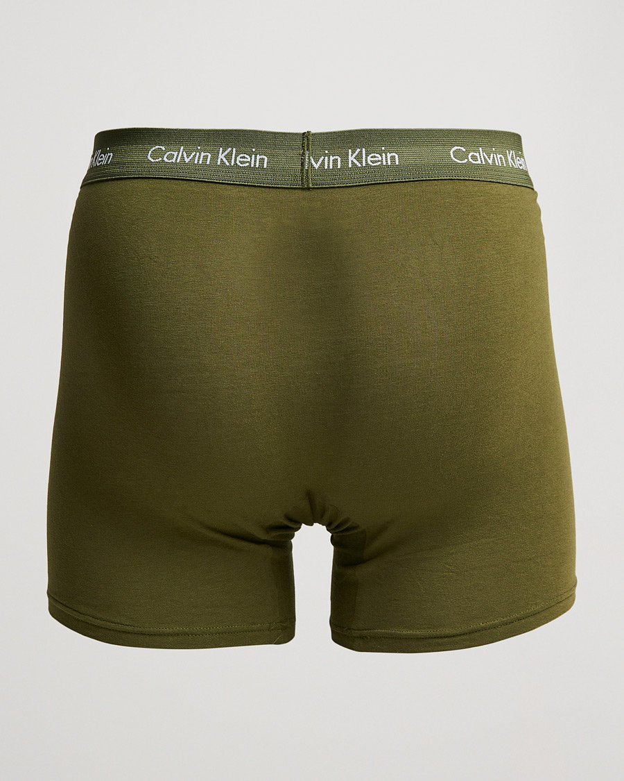 Herre | Calvin Klein | Calvin Klein | Cotton Stretch 3-Pack Boxer Breif Grey/Orange/Army