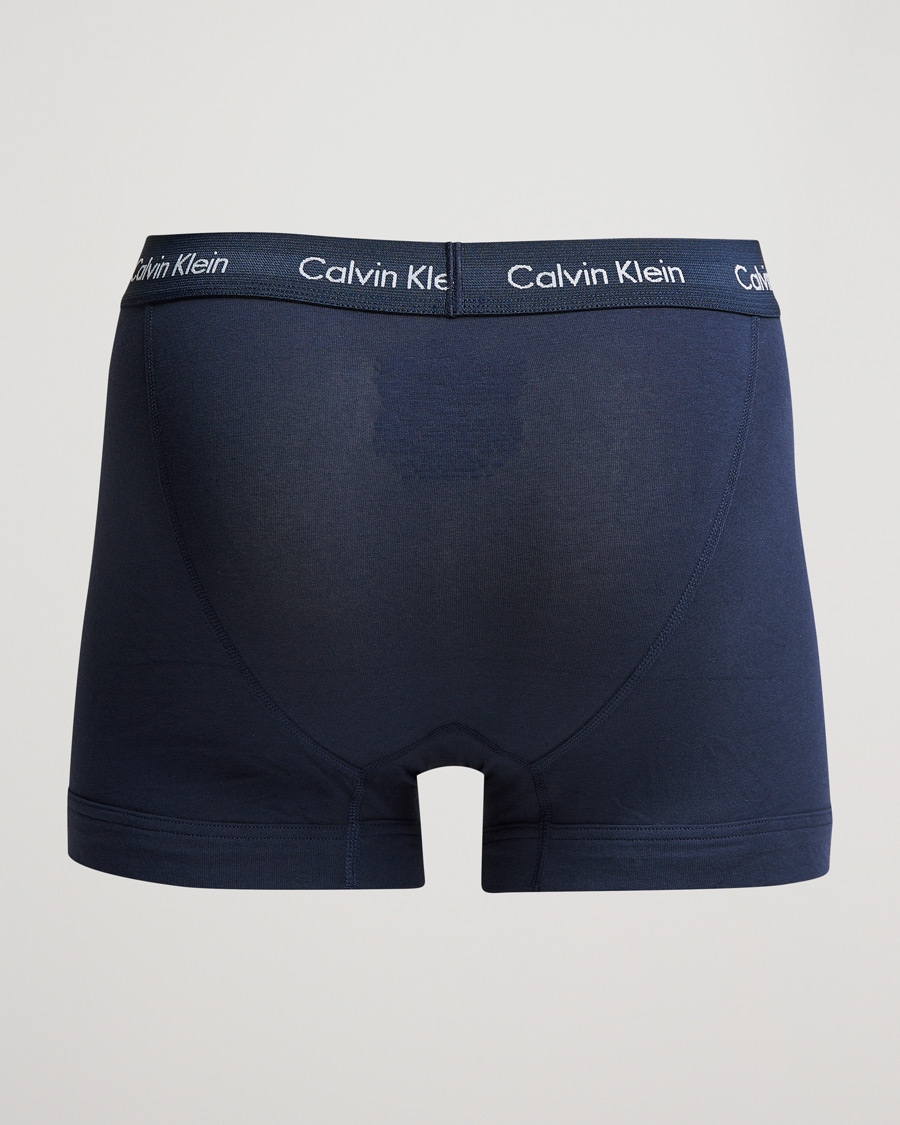 Herre | Undertøj | Calvin Klein | Cotton Stretch 3-Pack Trunk Navy/Blue/Beige