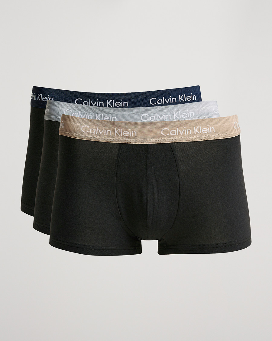 Herre | Undertøj | Calvin Klein | Cotton Stretch 3-Pack Low Rise Trunk Black