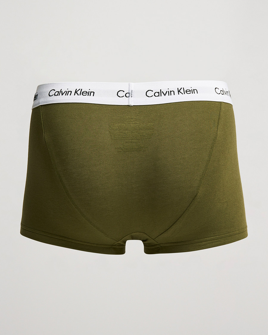 Herre | Undertøj | Calvin Klein | Cotton Stretch 3-Pack Low Rise Trunk Grey/Orange/Army