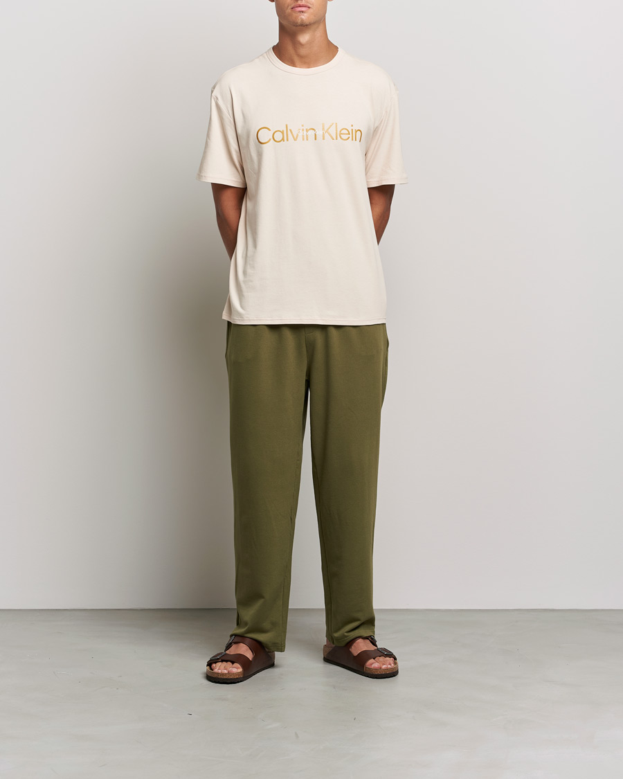 Herre | Calvin Klein | Calvin Klein | Loungewear Crew Neck T-Shirt Tapioca Beige